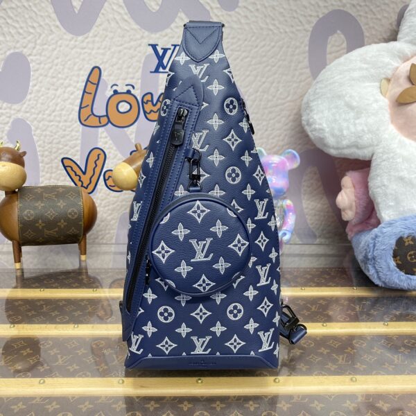 M24751 Duo Shoulder Bag Dark Blue