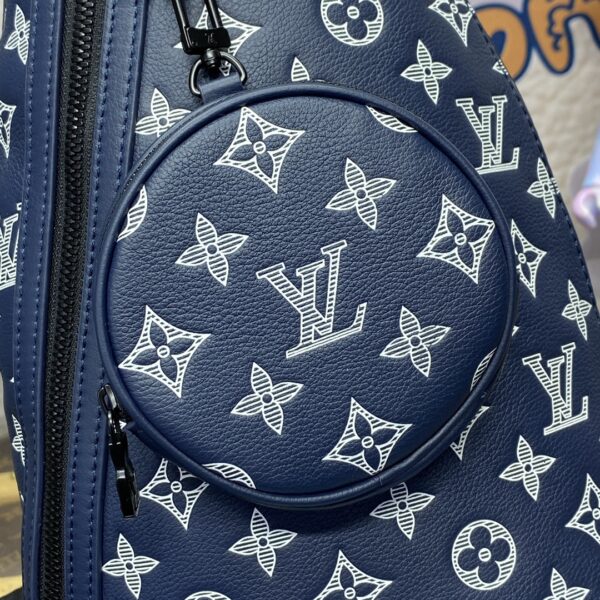 M24751 Duo Shoulder Bag Dark Blue - Image 4